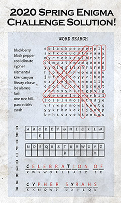 2020 Spring Enigma Challenge Puzzle