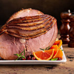 Baked ham with Jalapeño Apricot Glaze