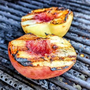 wine and food recipe grilled peaches small