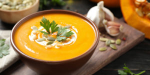 creamy vegan roasted pumpkin soup